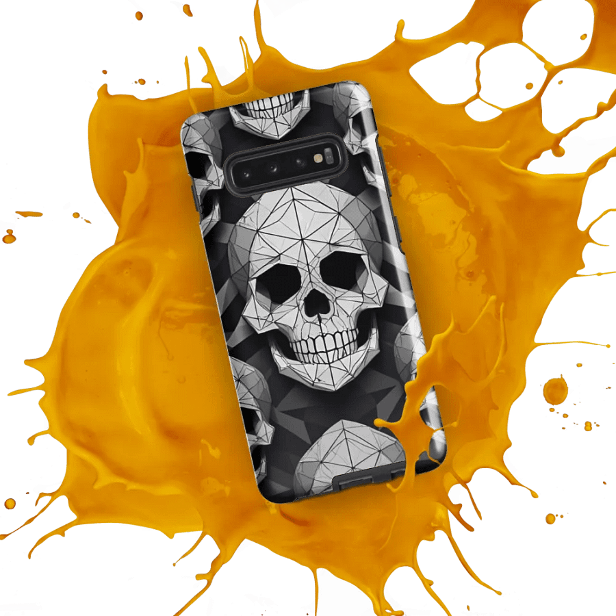 Edgy Geometry: Geometric Skull Samsung Galaxy Case product image (53)