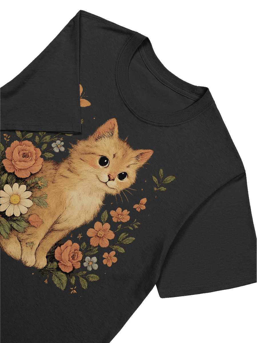 Cute Floral Feline T-Shirt product image (37)