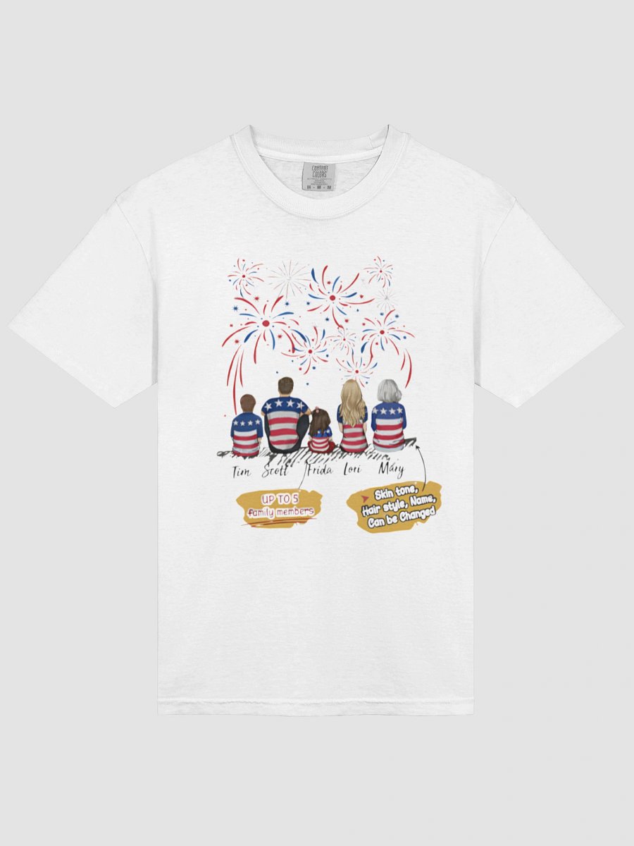 Patriotic Family Fireworks Custom T-Shirt product image (17)