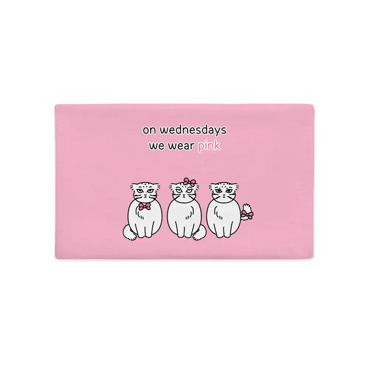 Pink Wednesdays Manul Ver. 2 - Pillow Case product image (2)