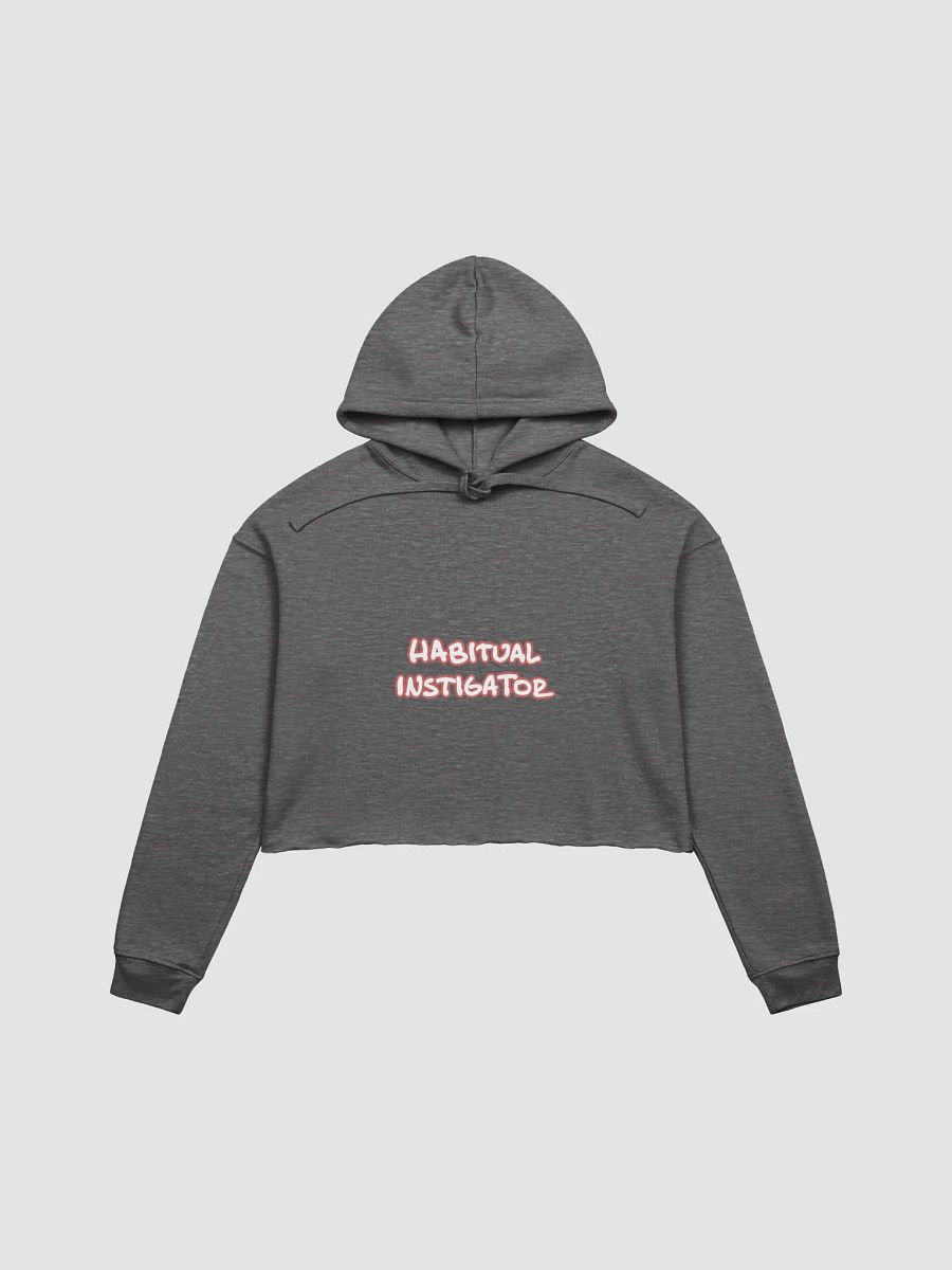 HABITUAL INSTIGATOR (lined design, #CB5F5F) fleece cropped hoodie product image (6)