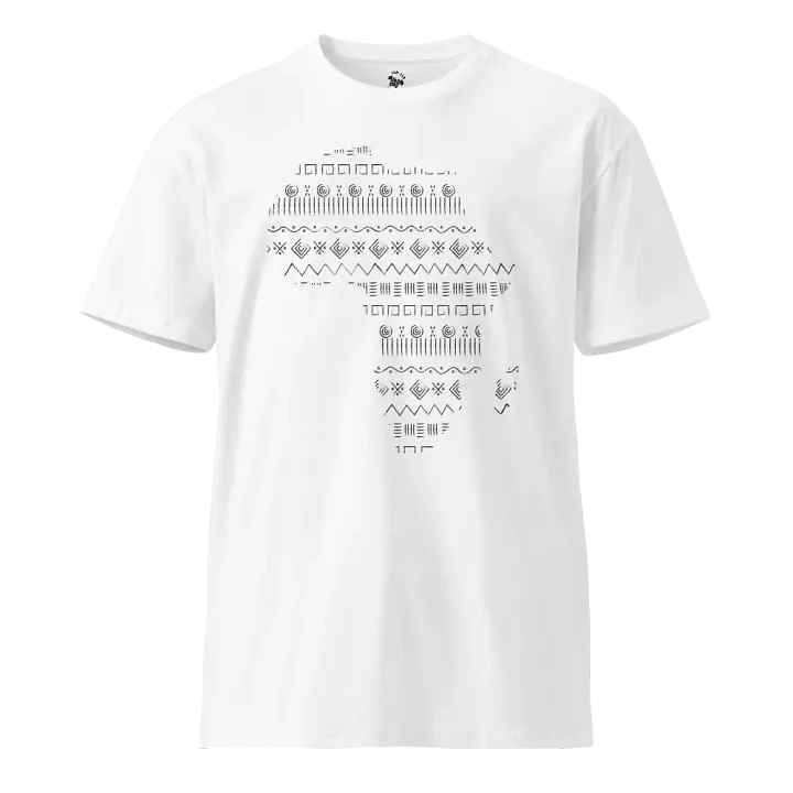 Uhuru - Men's White Africa Pattern Tee product image (1)