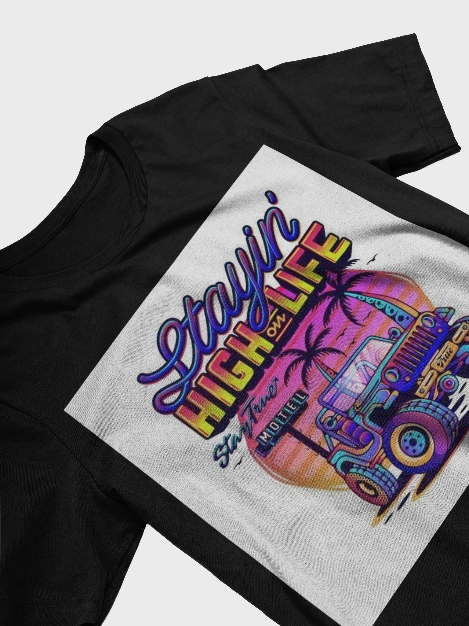 Stayin' High on Life Vintage Jeep T-Shirt product image (2)