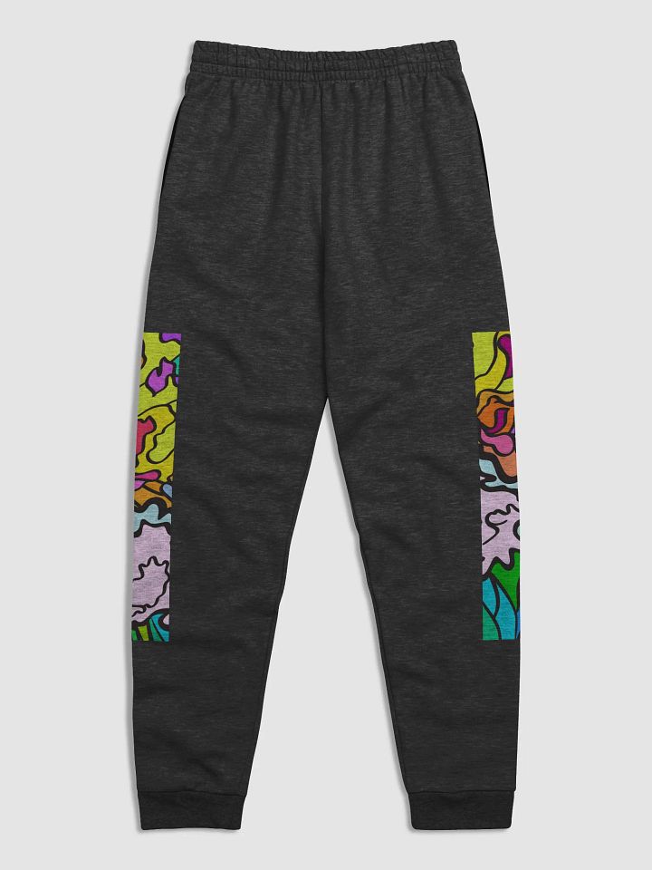 Vibrant Abstract Unisex Joggers - Wave at Sunset product image (1)