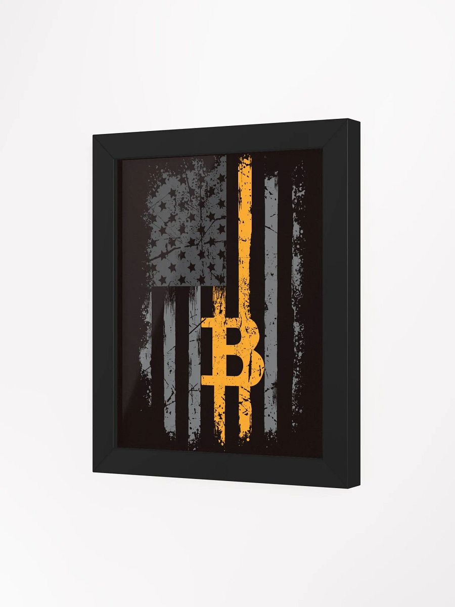 Bitcoin Flag Wall Art Grey product image (12)