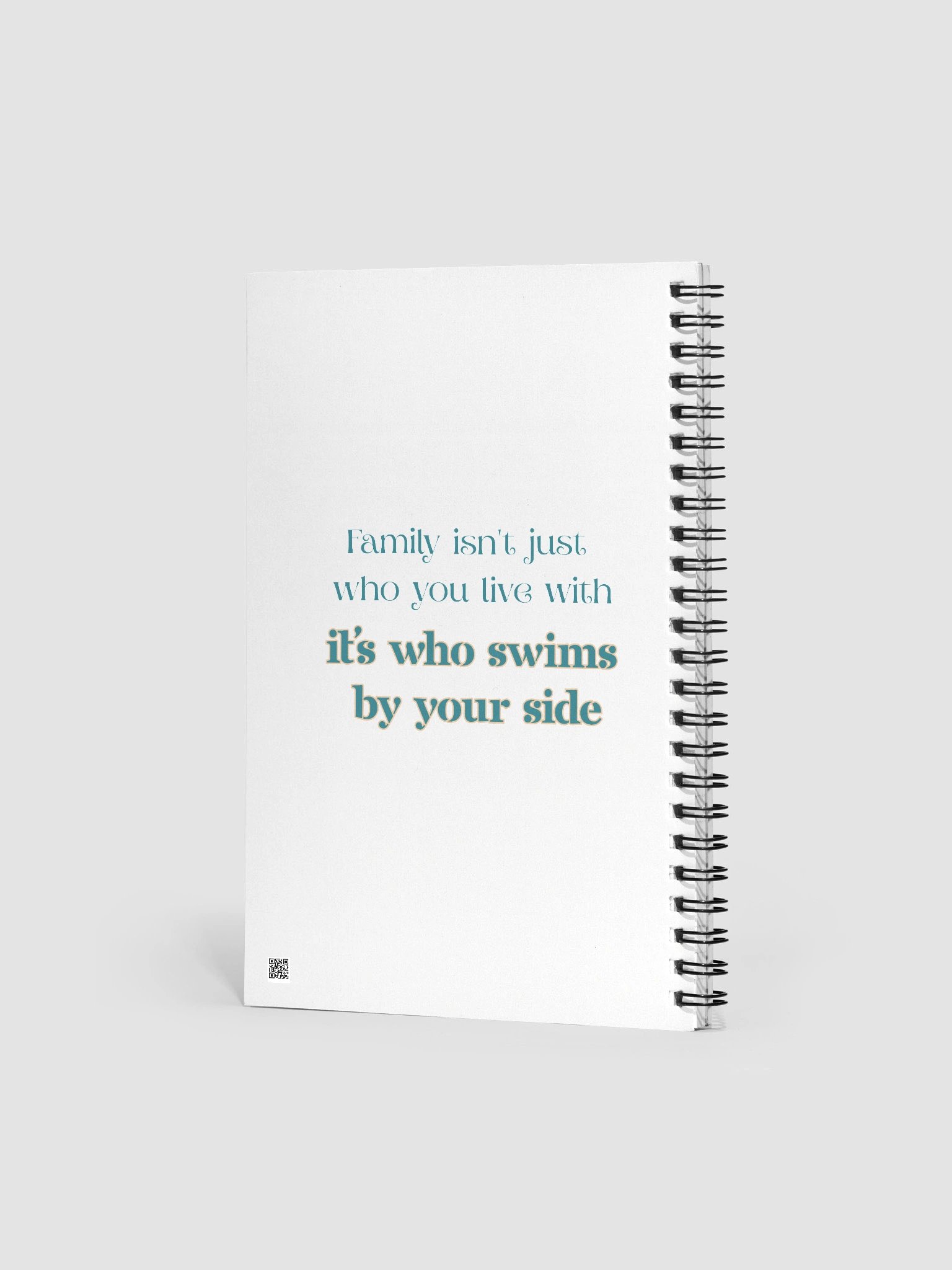 Mermaid Pregnancy & Dolphin Family Spiral Notebook product image (2)