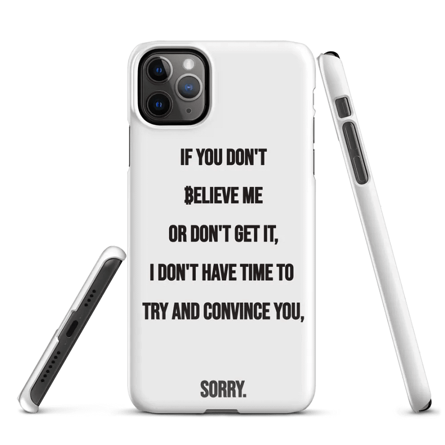 SATOSHI Quote - iPhone Snap Case product image (3)