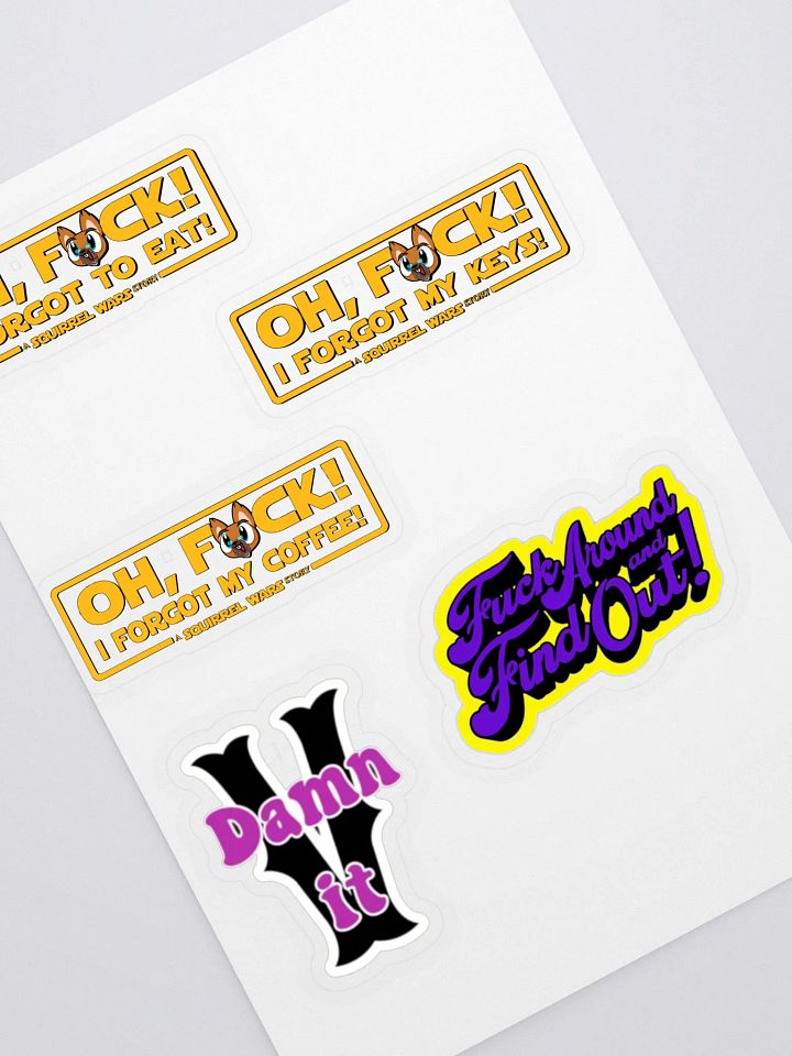 Oh Damnit V Found F*ck Sticker Sheet product image (2)