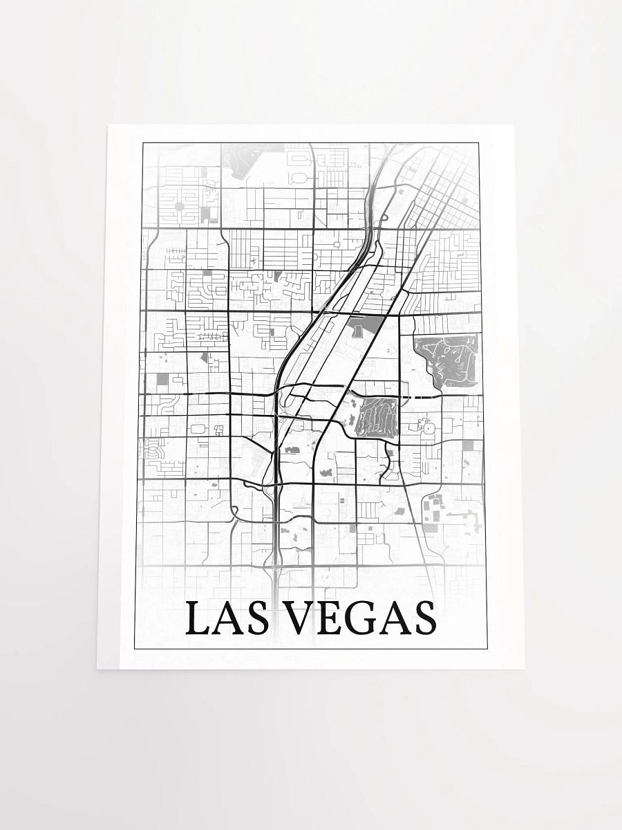 Las Vegas, Nevada, USA, city map print product image (18)