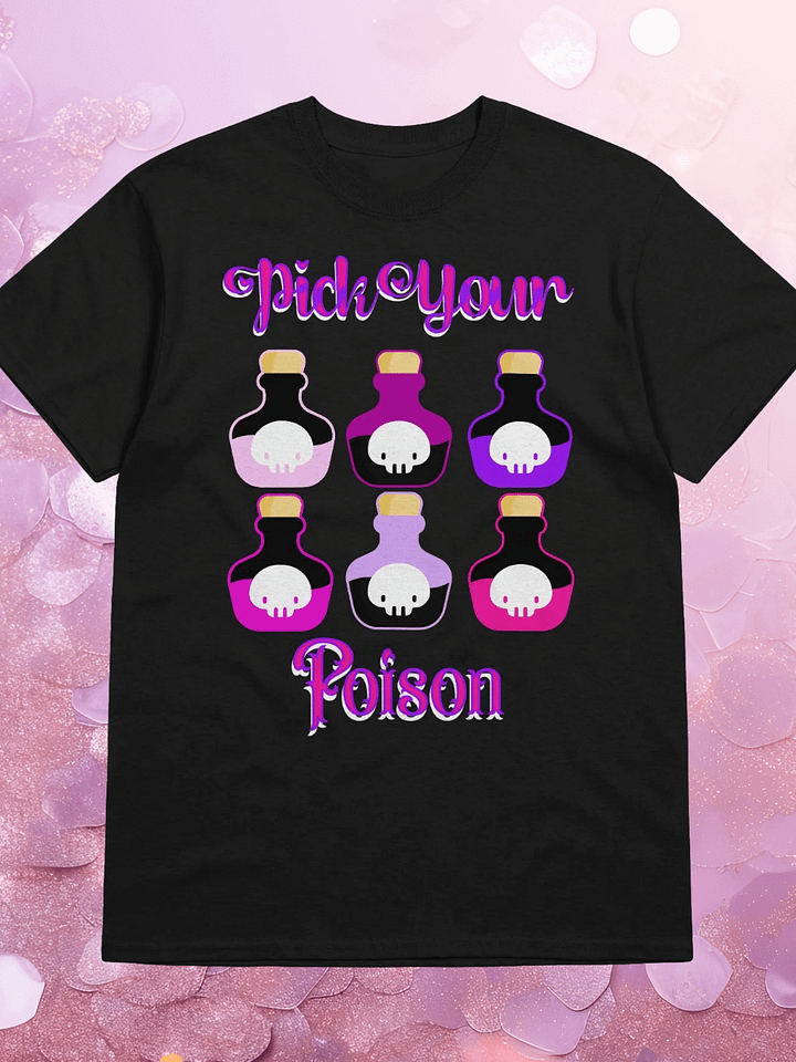 Cute Skull Poison Bottles Graphic T-Shirt product image (1)