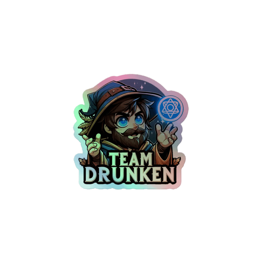 Team Drunken Holo Sticker product image (1)
