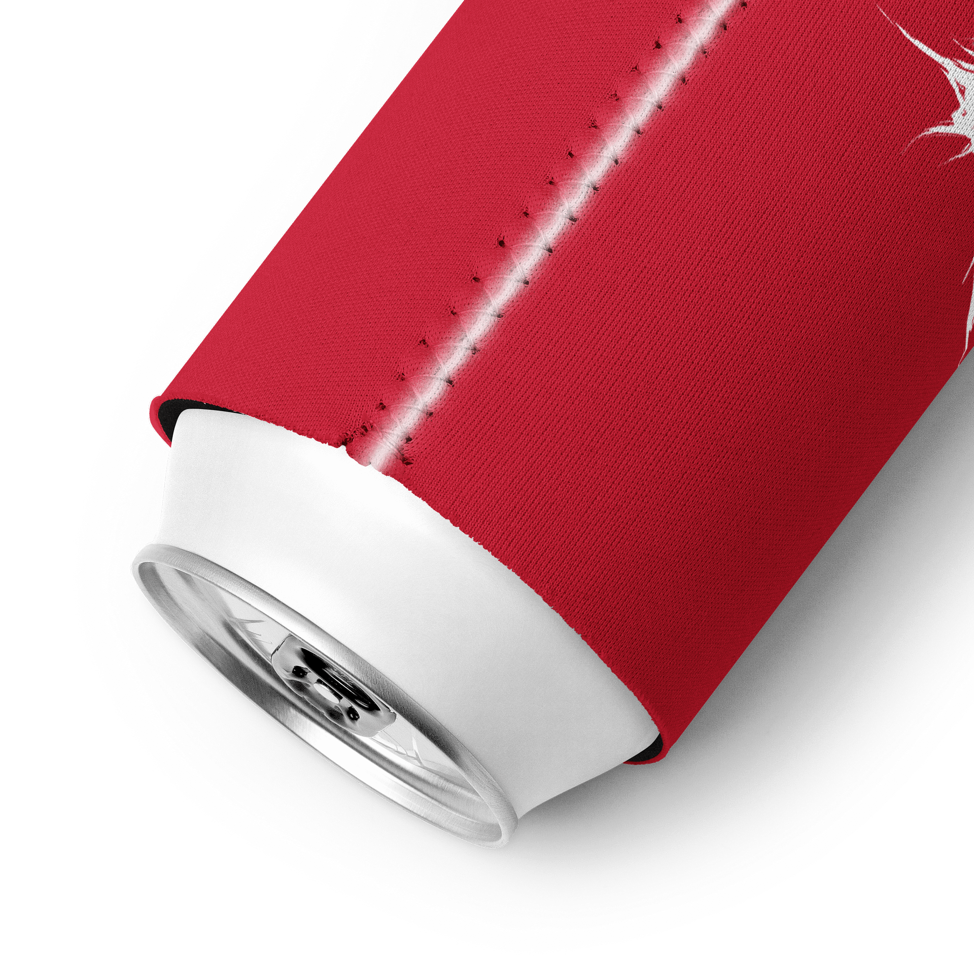 Metal Logo Koozie - White Print on Red product image (9)