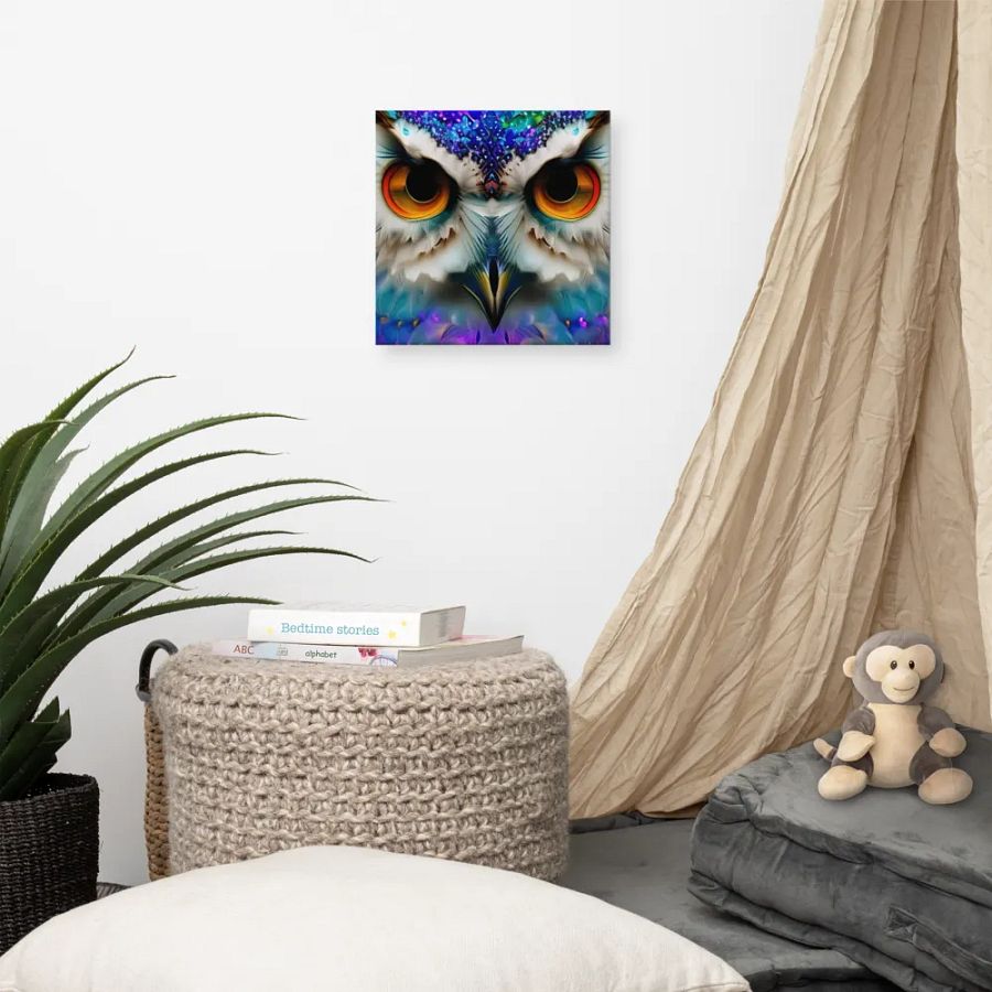 Fantasy Fractal Owl Art - v17 product image (7)