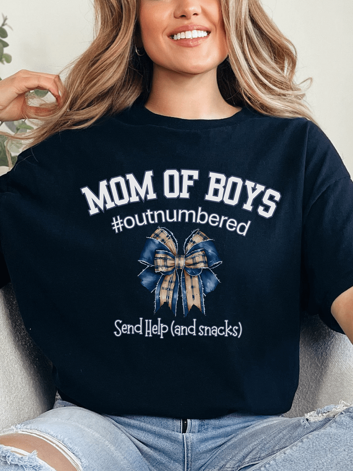 Mom Of Boys T-Shirt, Boy Mom Tee product image (1)