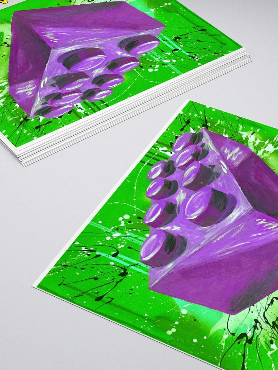 POP Brick (Purple Brick/Green Background) Sticker product image (4)