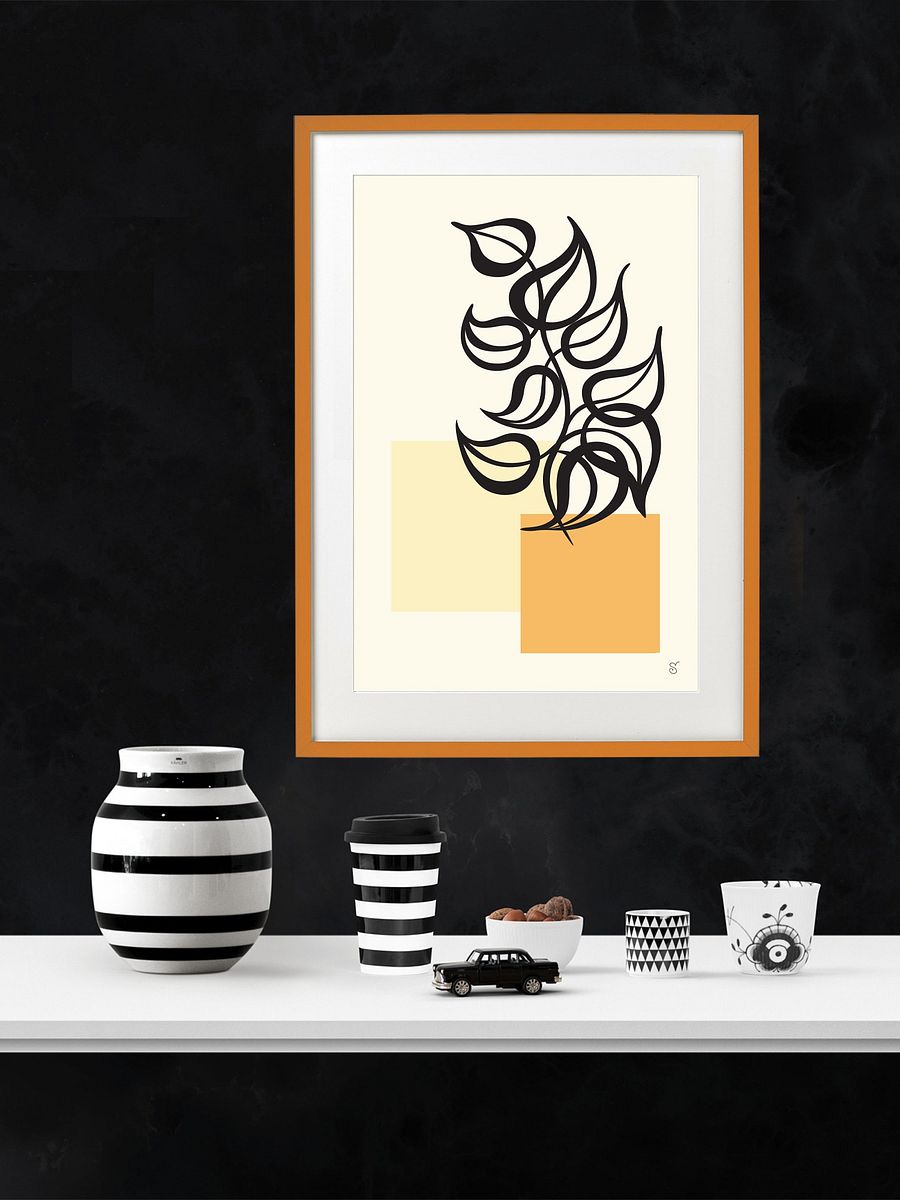 Vibrant Ayous Wood Framed Poster - Abstract Image No. 2 product image (25)
