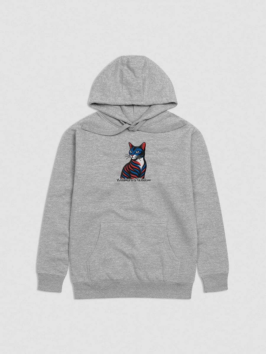 "WHISKERS & WISDOM" / EMBROIDERED HOODIE product image (2)