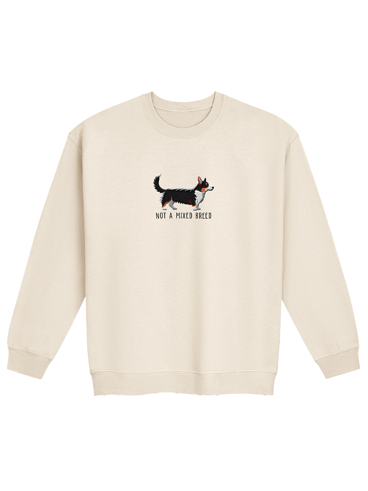 Not a Mixed Breed Sweatshirt (Embroidered) of a Cardigan Welsh Corgi(Tricolor) product image (21)
