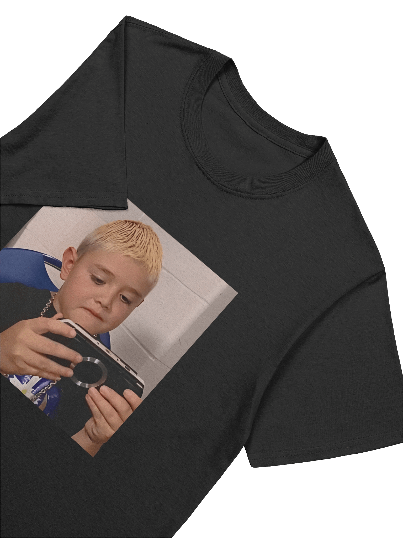 Young Mysterio Playing PSP T-shirt product image (5)