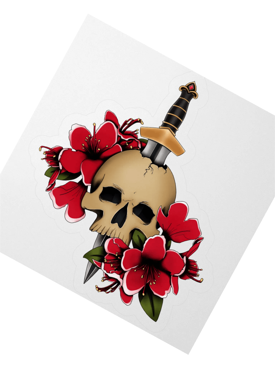 Skull and Roses Sticker product image (4)