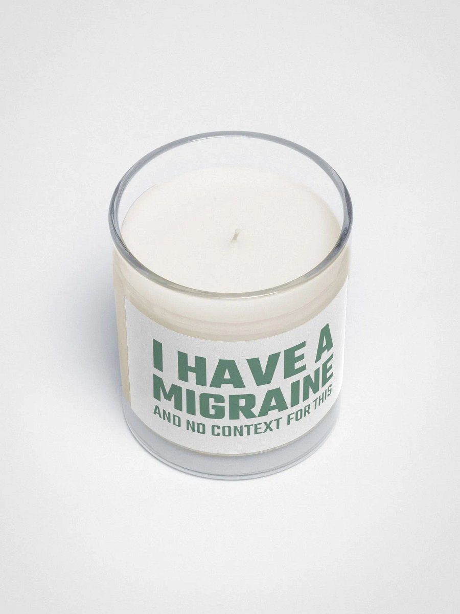 I have a migraine soy candle product image (4)