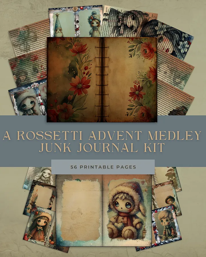 A Rossetti Advent Medley Junk Journal Kit (Christmas 2024) product image (1)