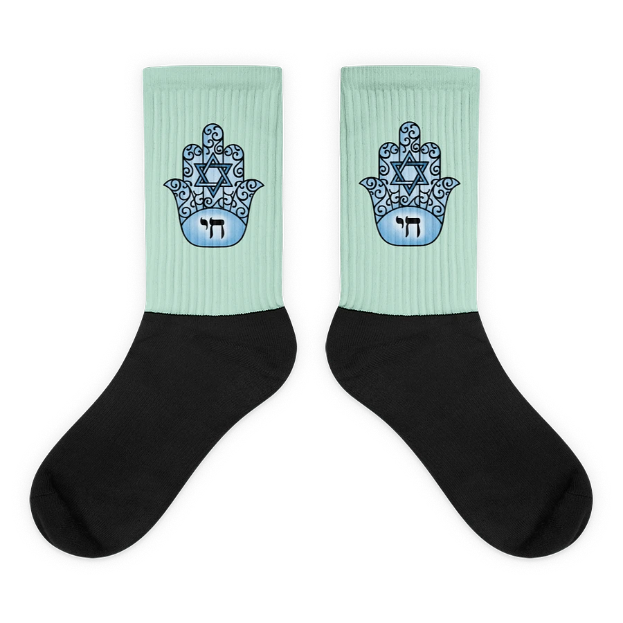 Chai Socks- Hamsa in Blue product image (1)