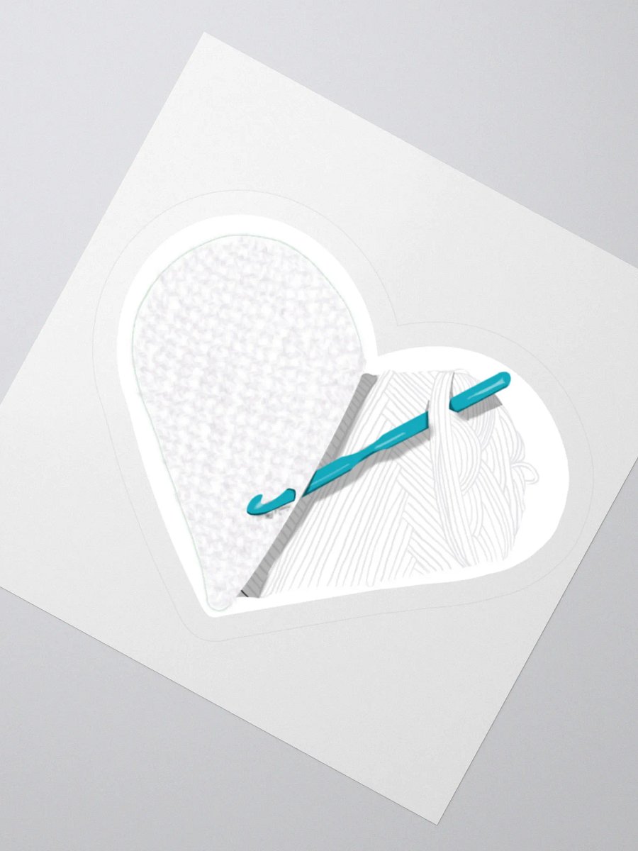 Crochet Love - White Sticker product image (5)