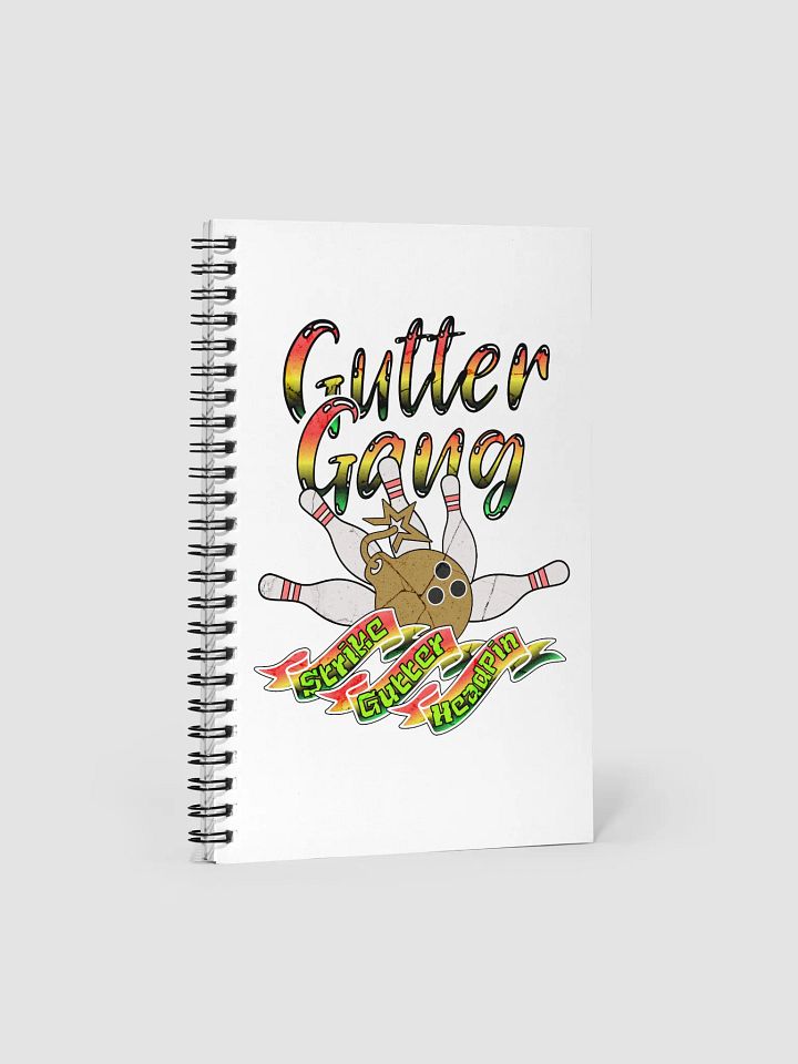 Gutter Gang Bowling Spiral Notebook product image (2)