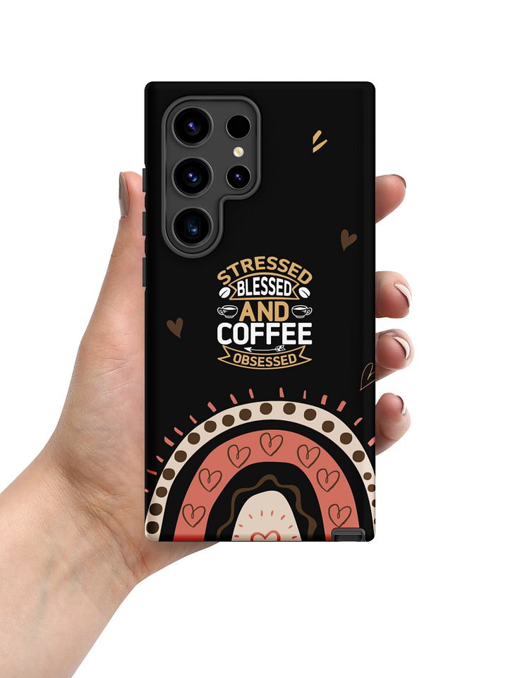 Funny Coffee Samsung Case I Aesthetic Rainbow I Funny Quotes I Coffee Lover Phone Cover I Wireless Charging Supported product image (2)