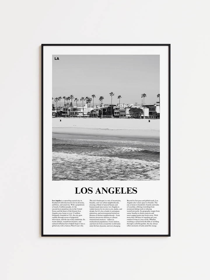 Los Angeles 04 Newspaper Poster product image (1)