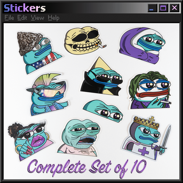 Complete Set of 10 Stickers product image (2)