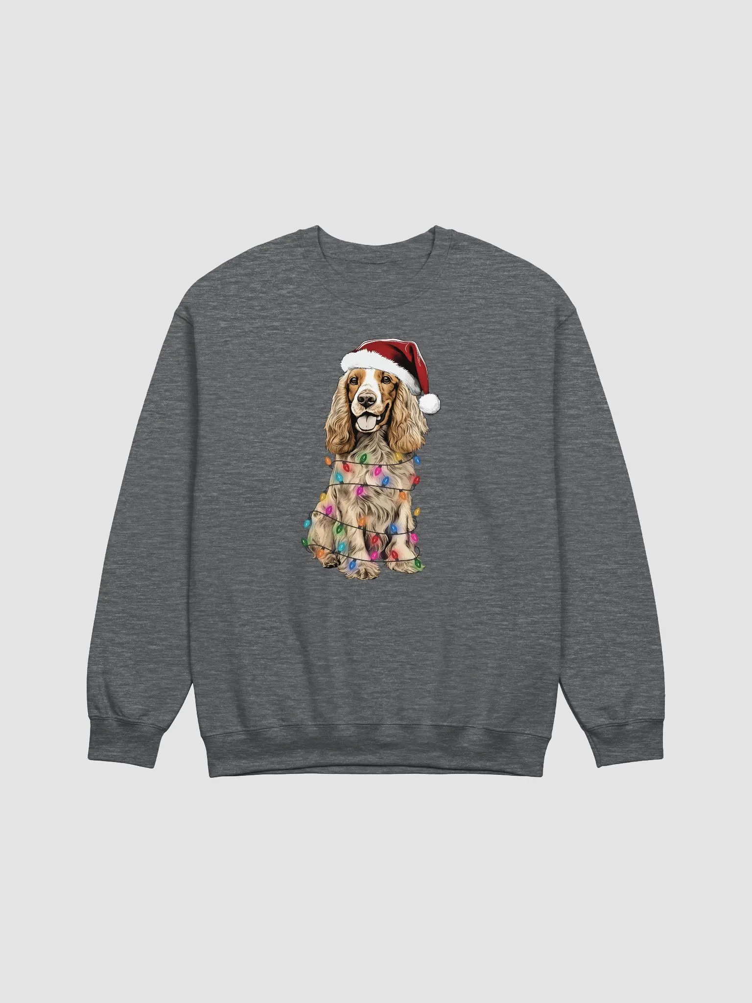 Funny Cocker Spaniel Christmas Sweatshirt for Cocker Spaniel(Orange & White) Paw-rents product image (3)