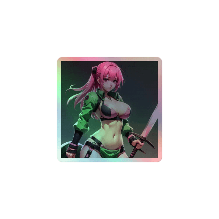 Futuristic Warrior Holographic Sticker Set product image (1)