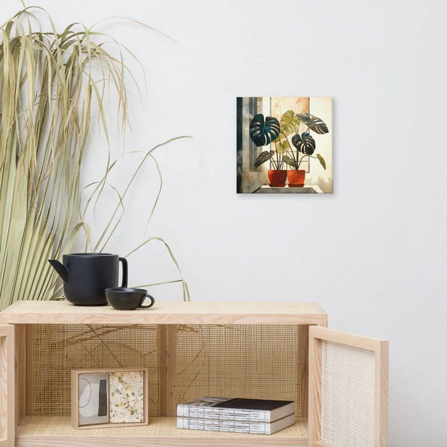 Art2401-07 Potted Plants Still Life - Canvas Print - sm product image (6)