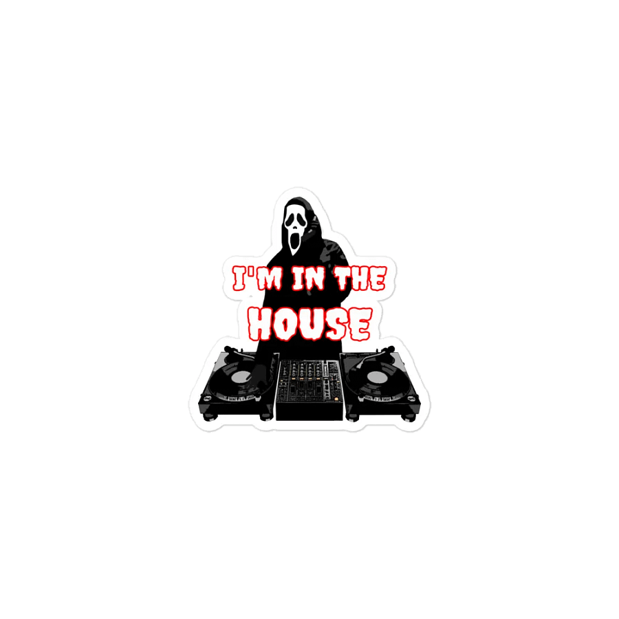Ghostface in the house Die-Cut Magnets product image (1)