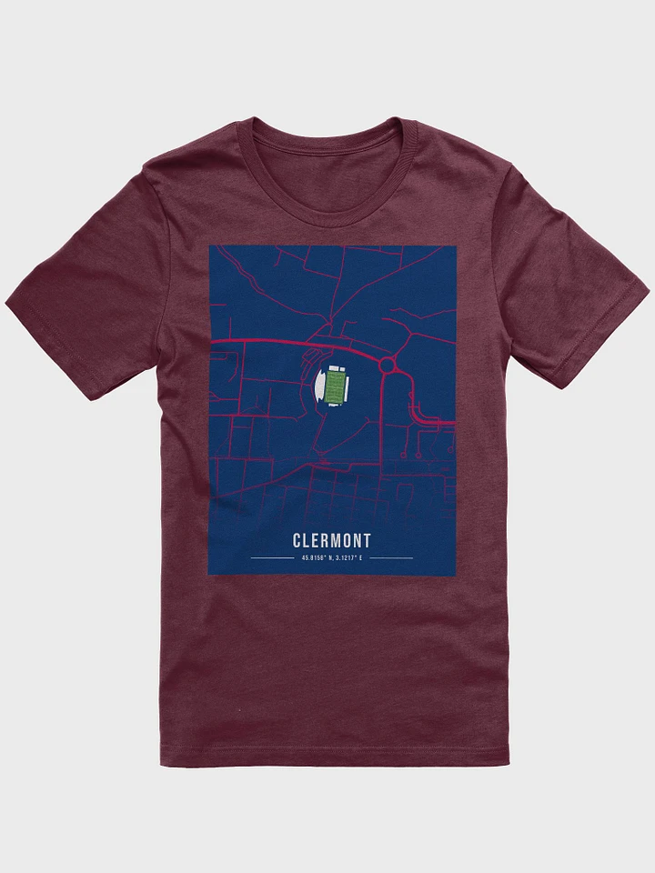 Stade Gabriel Montpied Map Design T-Shirt product image (1)