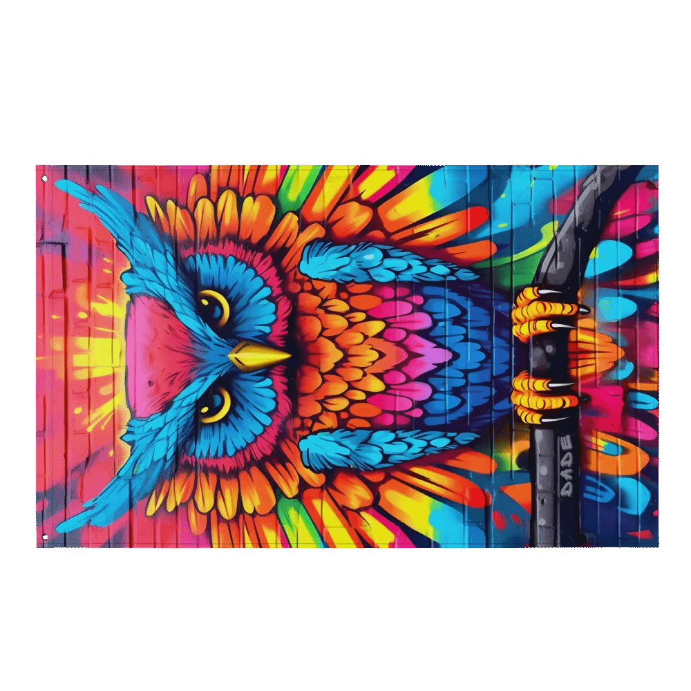 Rave Owl flag product image (1)