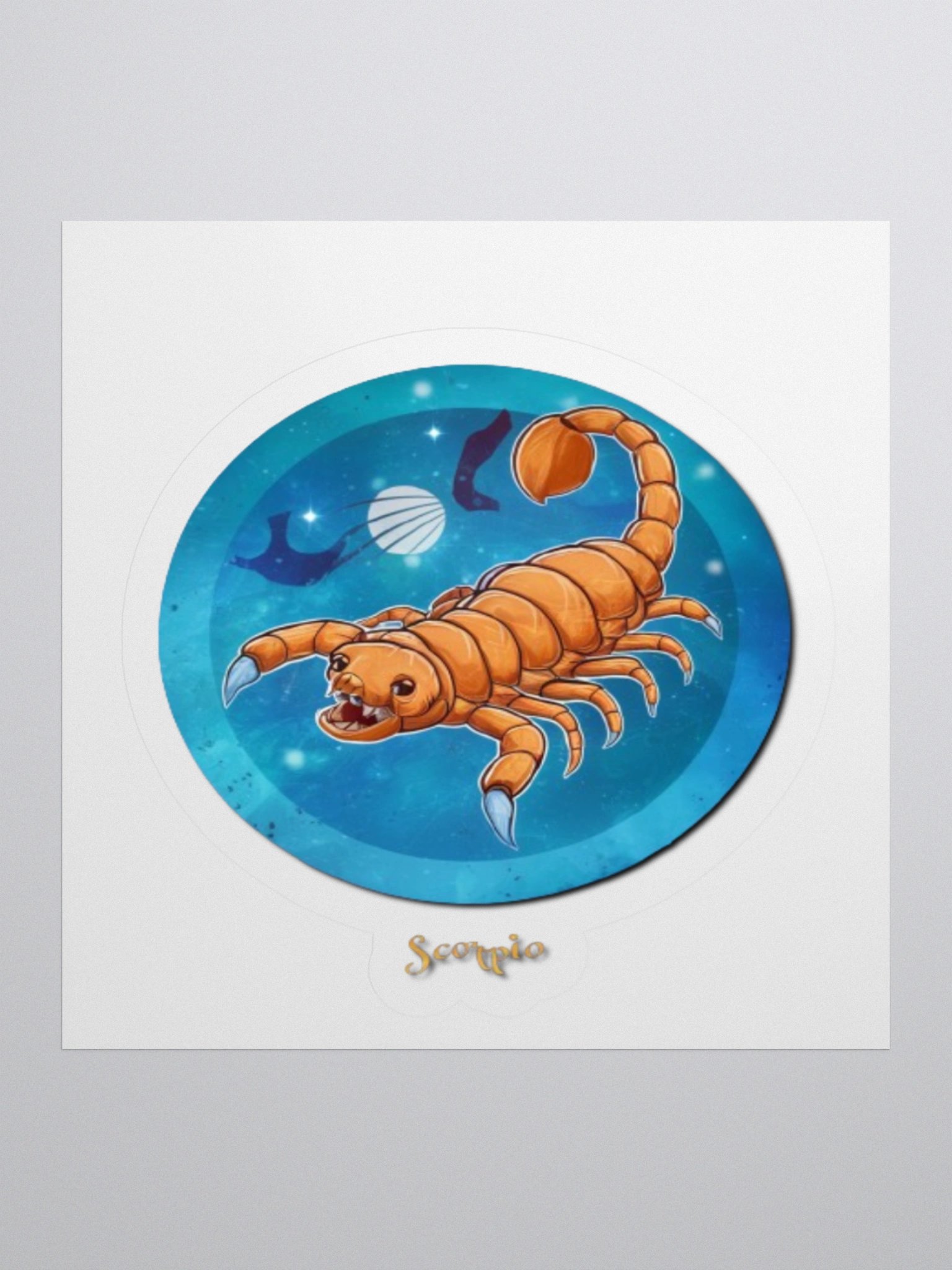 Scorpio Zodiac Sticker - Exclusive Celestial Design | TDS Music product image (1)