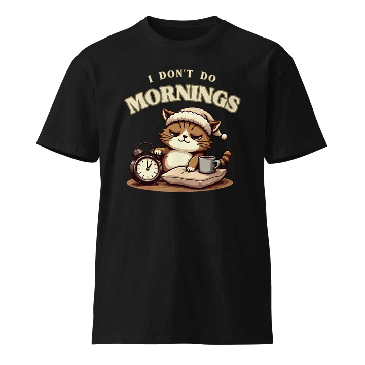 Sleepy Cat Morning Vibes T-Shirt product image (1)