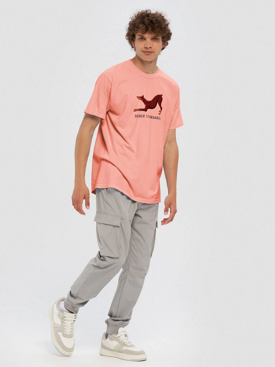 Dober Standards T-Shirt(Embroidered) of a Doberman Pinscher(Red) product image (10)