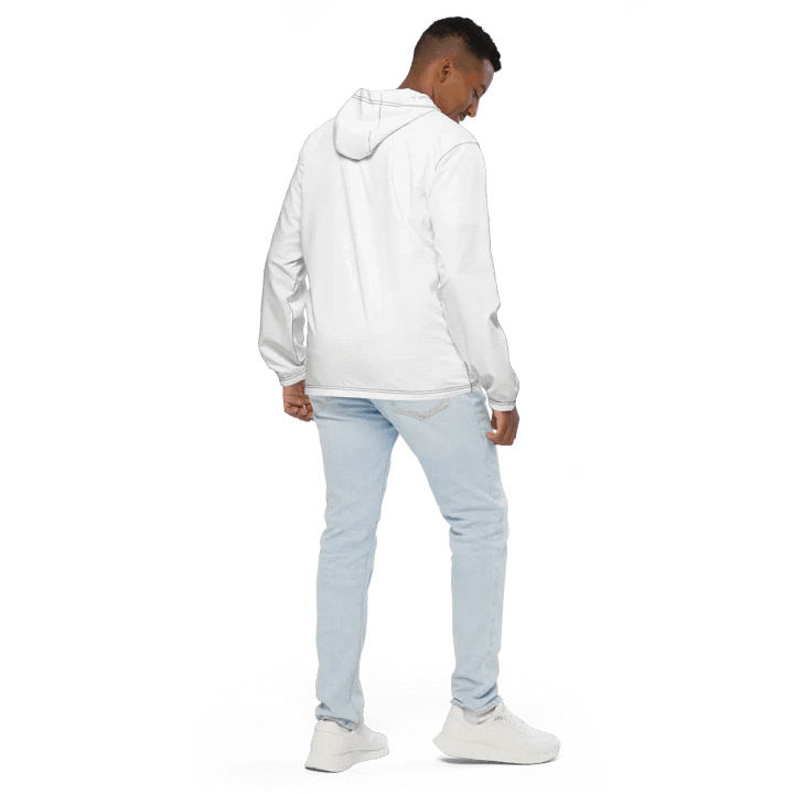 White Zenith Unisex Windbreaker product image (2)