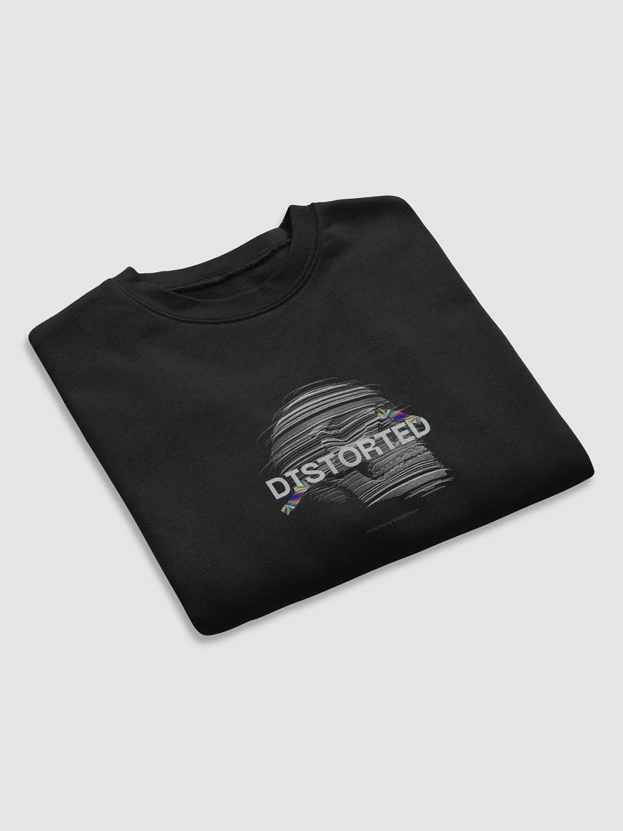 Distorted Waveform Crop Sweatshirt product image (31)