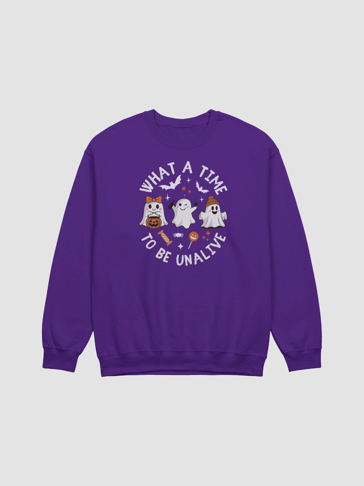 Spooky Season Ghost Sweatshirt - Dark product image (14)