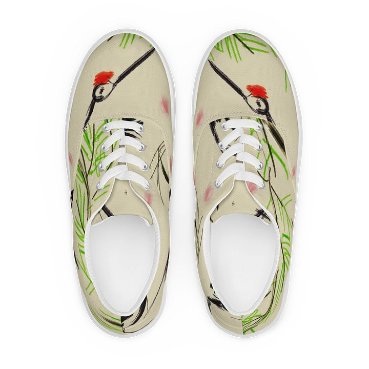 Men's Lace-Up Canvas Shoes ： crane product image (1)