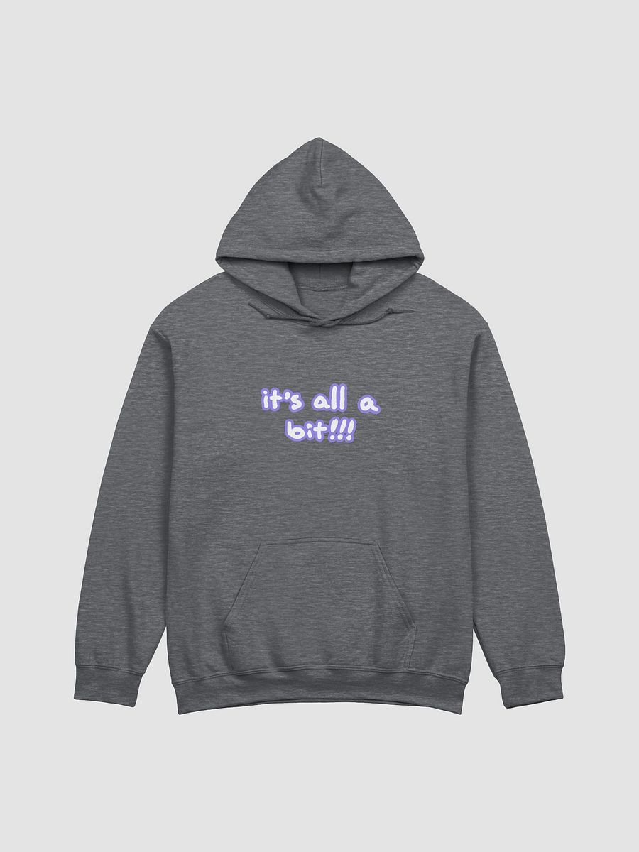 “It’s all a bit!!!” (lined design, #9081ED) classic hoodie product image (14)