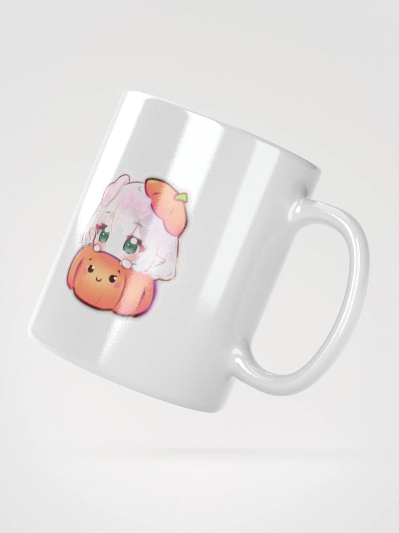 Nemxi's Pumpkin Peeker White Glossy Mug product image (6)