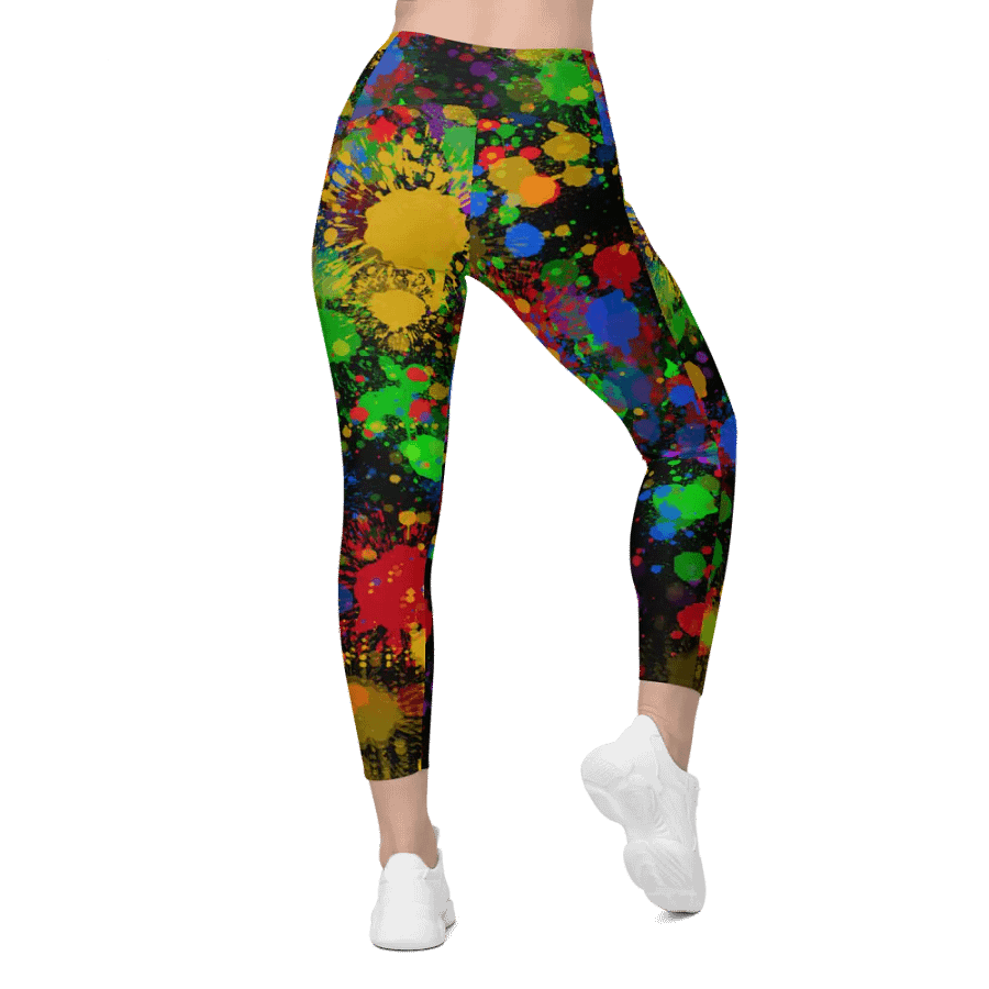 JokersVibe Graffiti Style Leggings with Pockets product image (1)