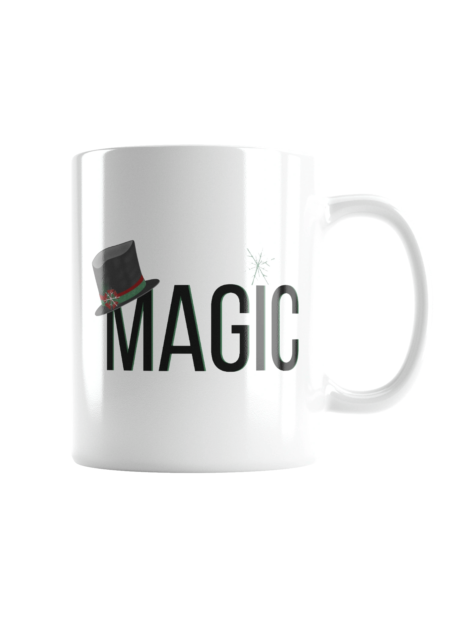 Magic Christmas Typography Mug – Festive Holiday Coffee Cup Gift product image (4)