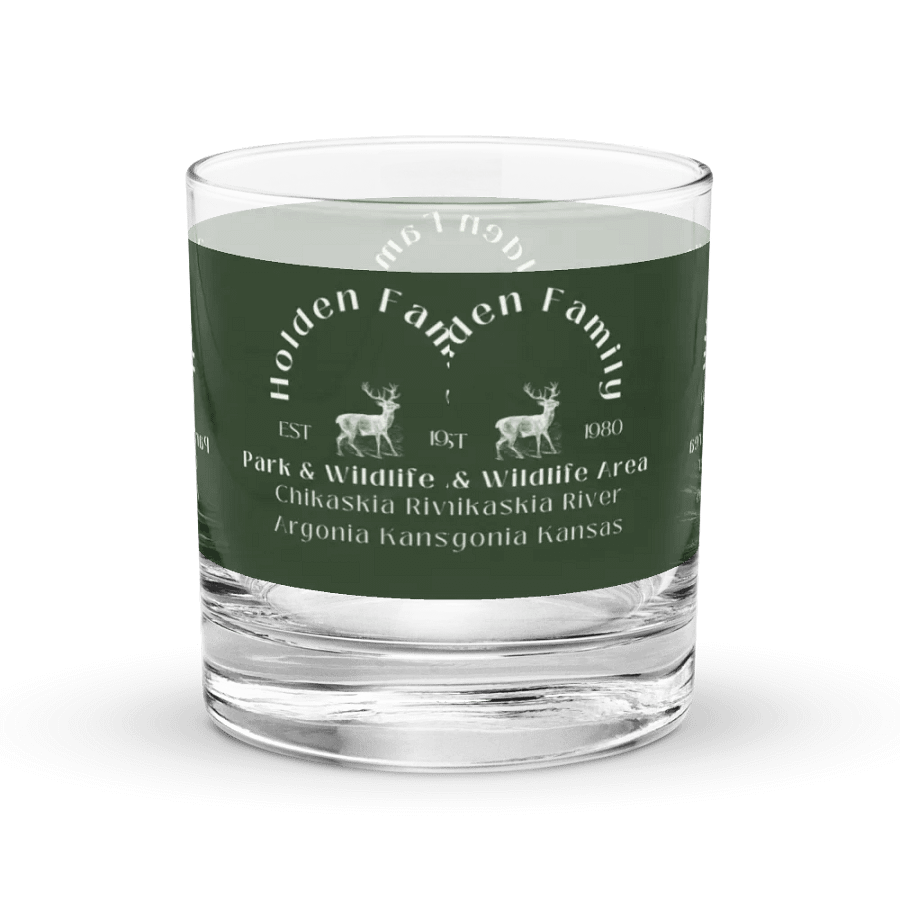 H H Ranch Deer Logo Rocks Glass product image (4)